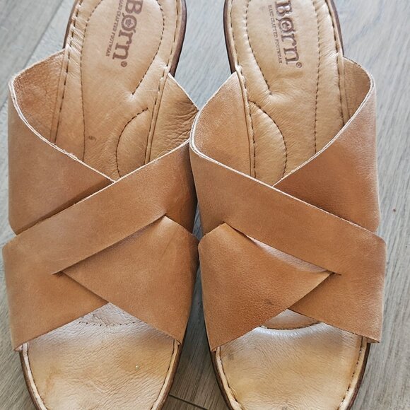 Born brown wedge sandals - Picture 3 of 4